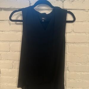 Sleeveless Black Work Top